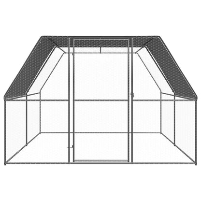 Vidaxl Jaula Gallinero De Exterior De Acero Galvanizado 3x4x2 M_1