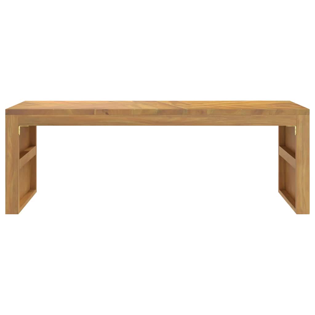 Mesa De Centro Madera Maciza De Teca 110x35x38 Cm_3