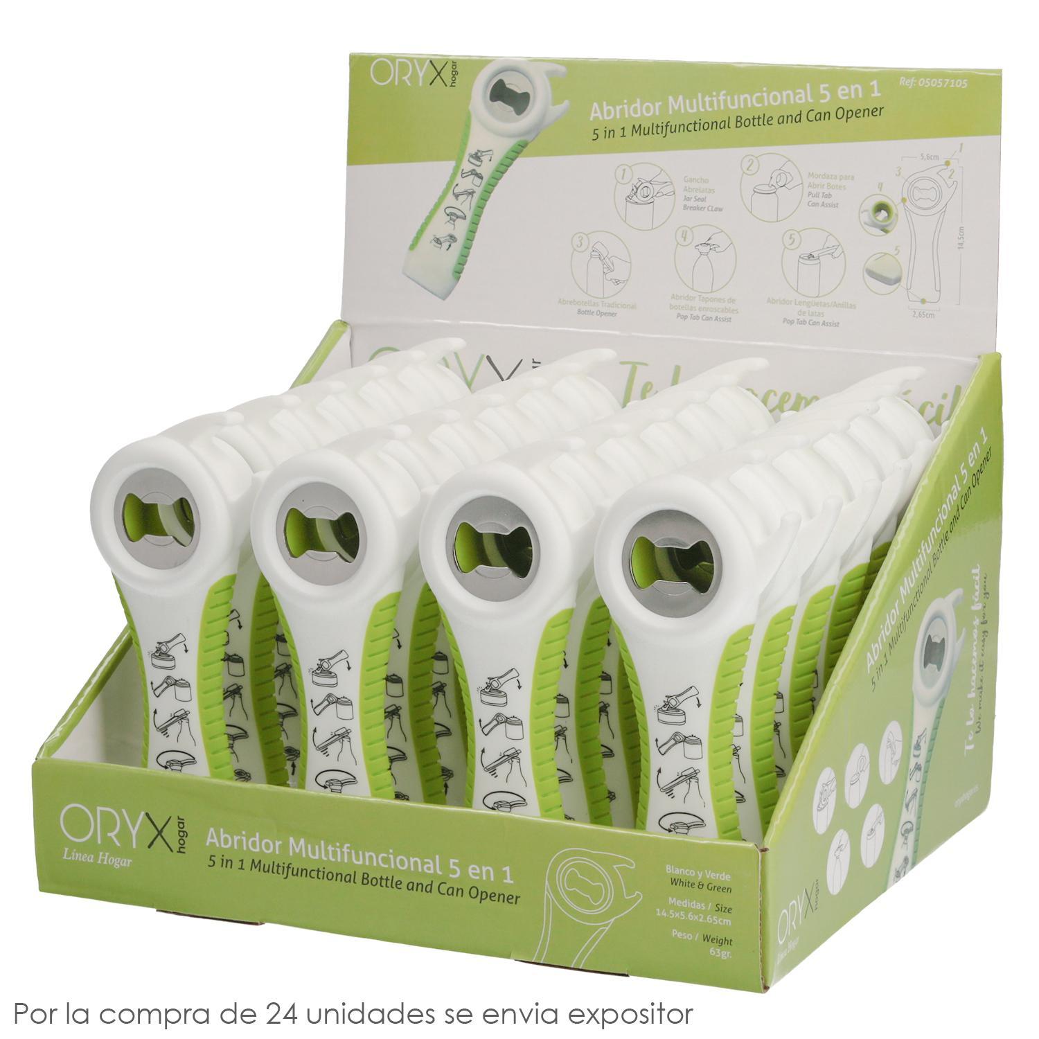 Abre Latas / Botellas / Botes Multifunción 5 En 1_2
