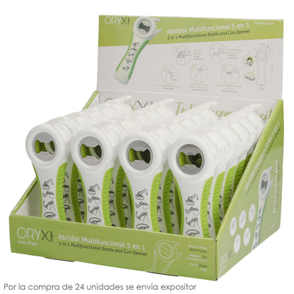 Abre Latas / Botellas / Botes Multifunción 5 En 1_2