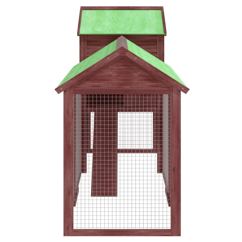 Vidaxl Gallinero Madera Maciza De Pino Color Moca 193x65x117 Cm_4