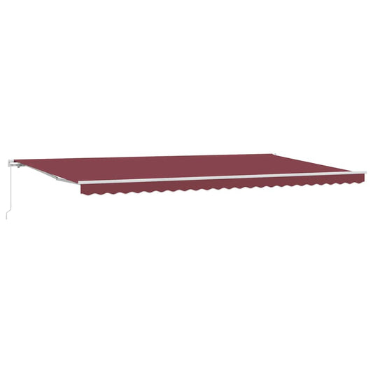 Toldo Retráctil Manual Burdeos 600x300 Cm_0