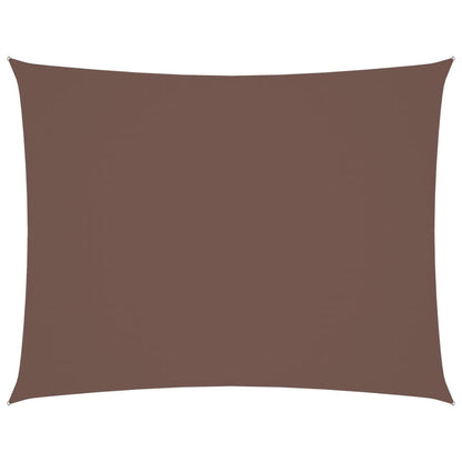 Vidaxl Toldo De Vela Rectangular Tela Oxford Marrón 2,5x4 M_0