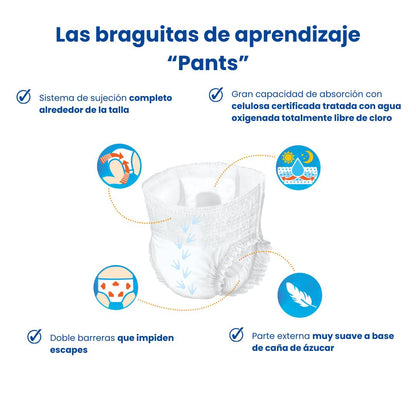 Pants Pañales-Braguitas Ecológicos Talla 6 Pingo 26 unidades