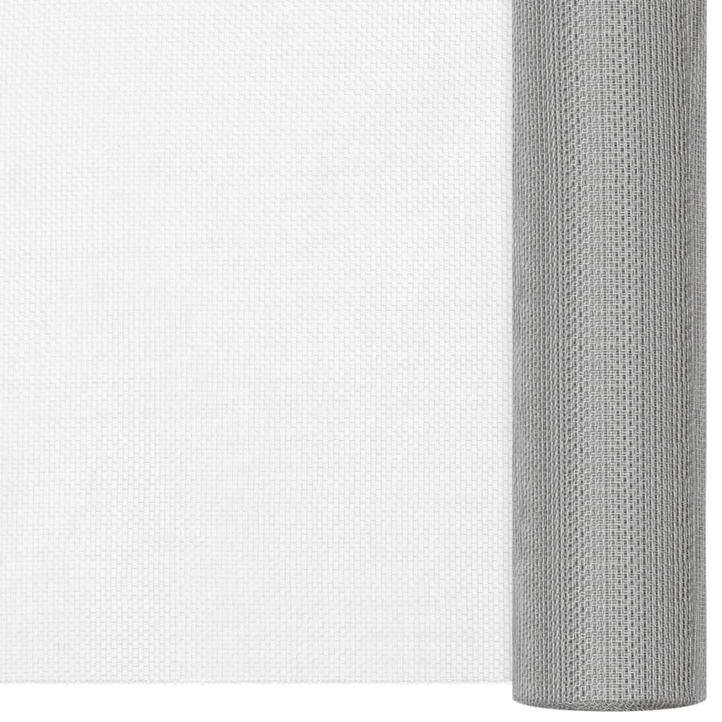 Malla Mosquitera De Acero Inoxidable Plateada 60x2000 Cm / Vetonek_3