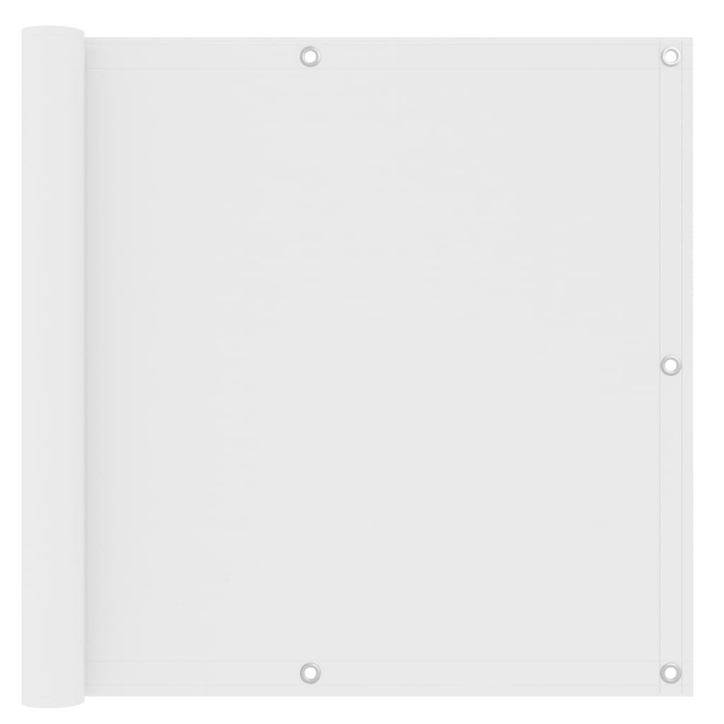 Vidaxl Toldo Para Balcón Tela Oxford Blanco 90x500 Cm_0