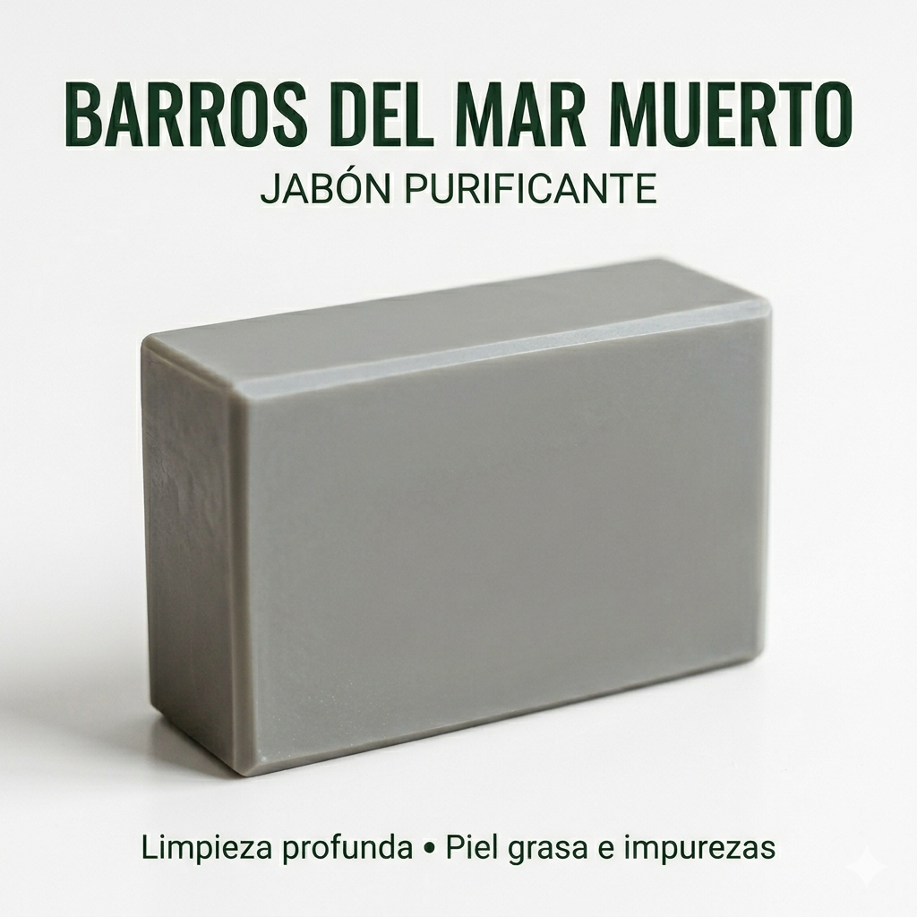 Jabón Sólido Natural De Barros Del Mar Muerto 100 G | Limpieza Purificante | M&on Naturals_0