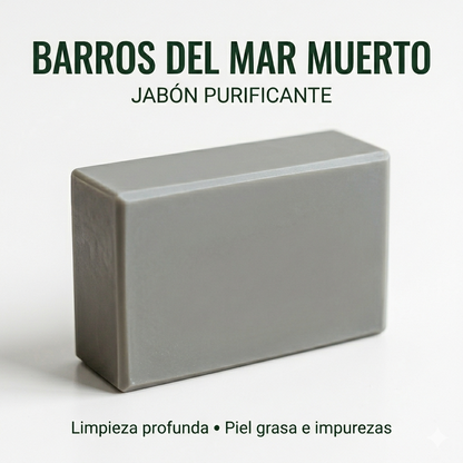 Jabón Sólido Natural De Barros Del Mar Muerto 100 G | Limpieza Purificante | M&on Naturals_0