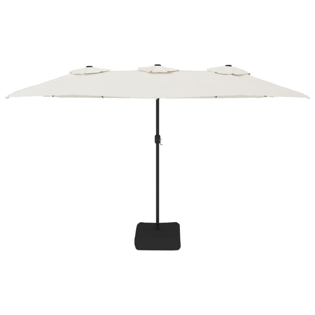 Sombrilla Doble Blanco Arena 449x245 Cm_1
