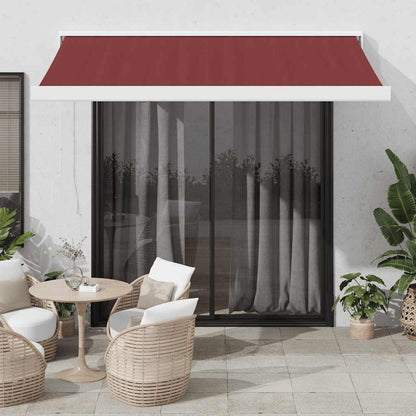 Toldo Retráctil Manual Color Burdeos 350x250 Cm_1