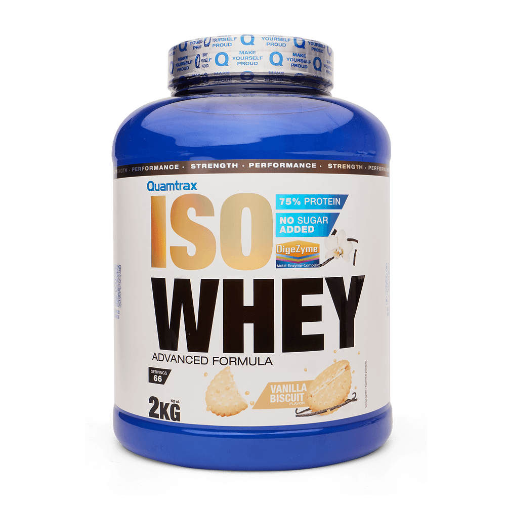 Isowhey - 2kg - Vainilla Con Galletas - Proteína De Aislado De Suero Isolate - Quamtrax_0