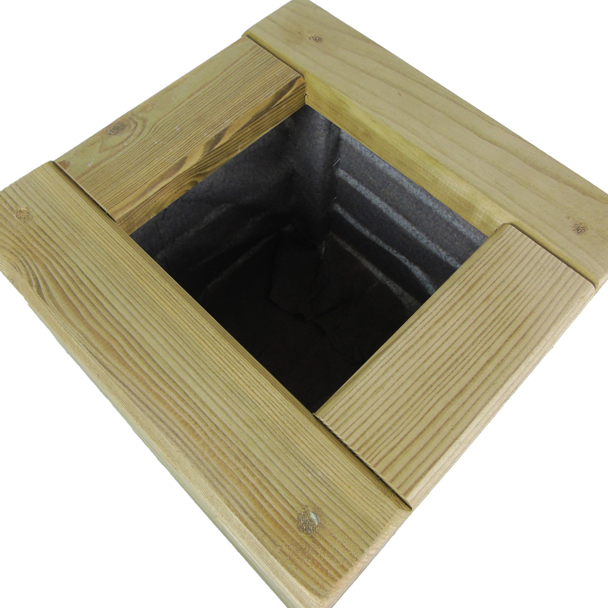 Jardinera Luxe De Madera Tratada Vidahuerto 40x40x40 Cm._4