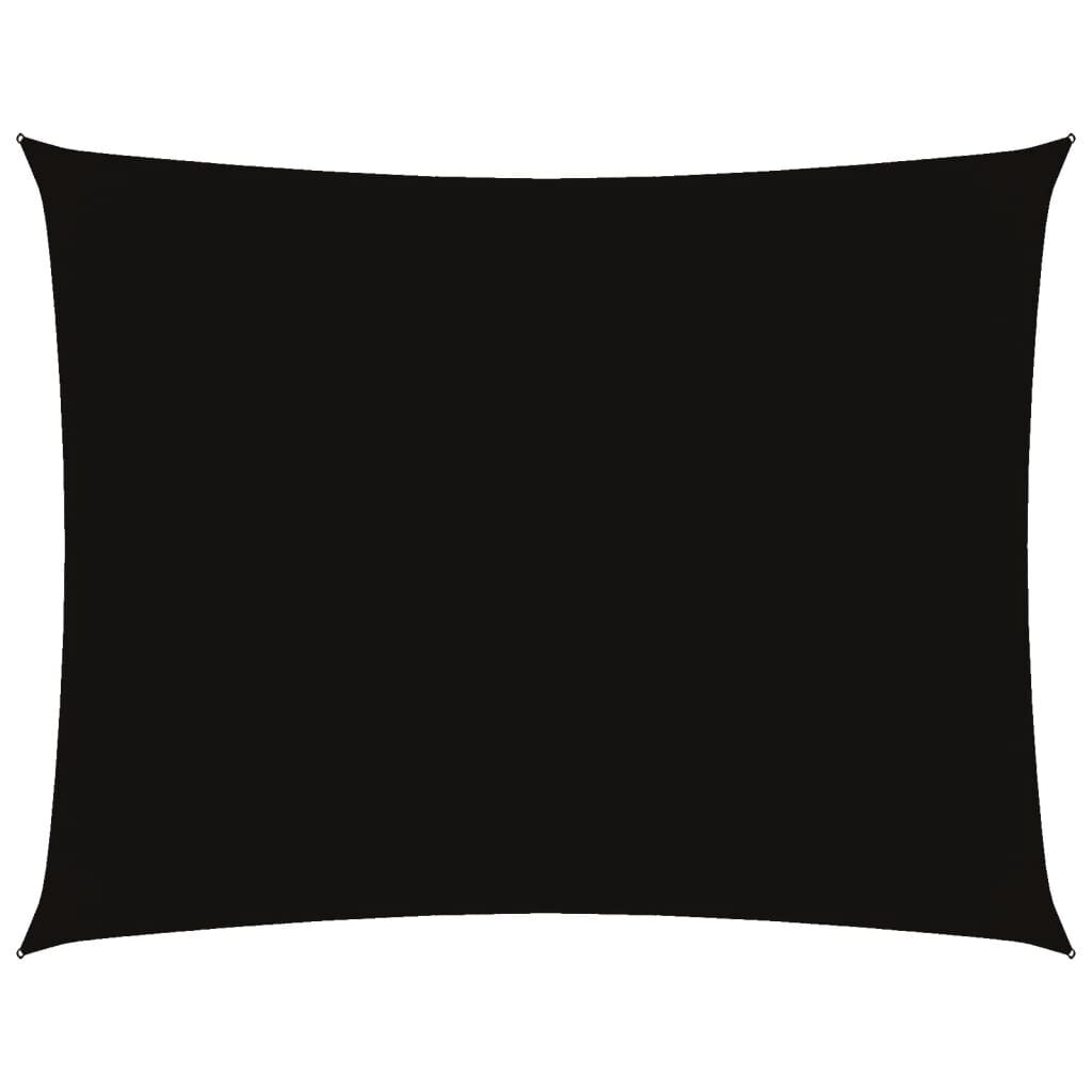 Vidaxl Toldo De Vela Rectangular Tela Oxford Negro 4x5 M_0