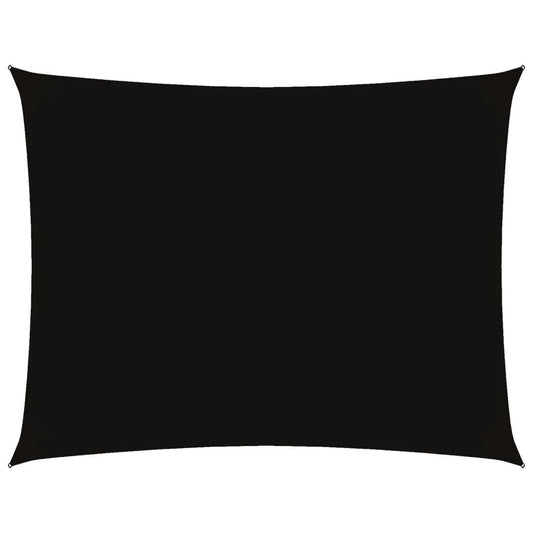 Vidaxl Toldo De Vela Rectangular Tela Oxford Negro 4x5 M_0