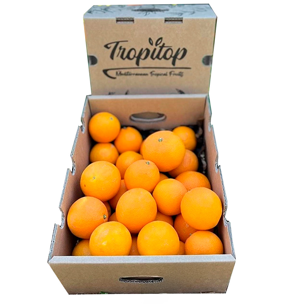 Caja De Naranjas Valencianas Frescas Tropitop 9kg