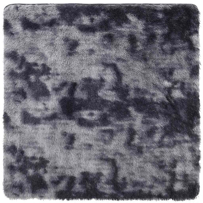 Vidaxl Alfombra De Pelo Largo Navarra Gris Oscuro 200x200 Cm Poliéster_0