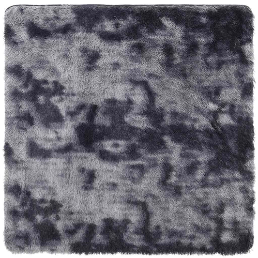 Vidaxl Alfombra De Pelo Largo Navarra Gris Oscuro 200x200 Cm Poliéster_0