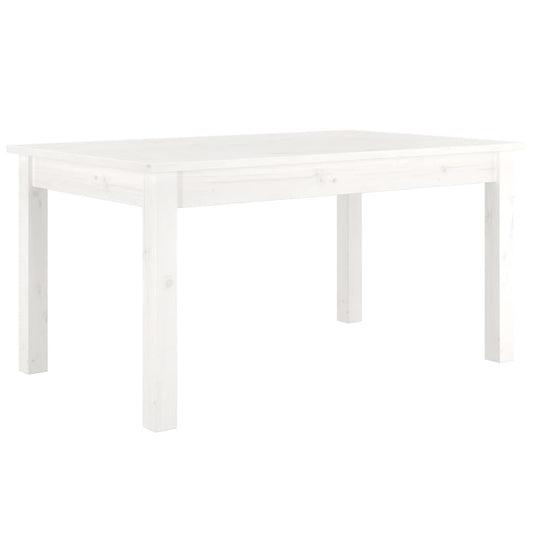 Mesa De Centro De Madera Maciza De Pino Blanco 80x50x40 Cm_0