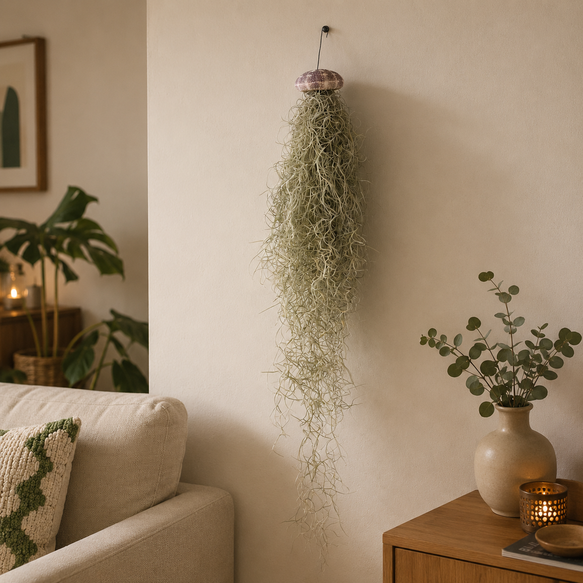 Set Jellyfish De 3 - Tillandsia Usneoides Plantas De Aire En Erizos_2