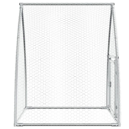 Vidaxl Jaula Para Gallinas Acero Galvanizado Plateado 100x105x120 Cm_5