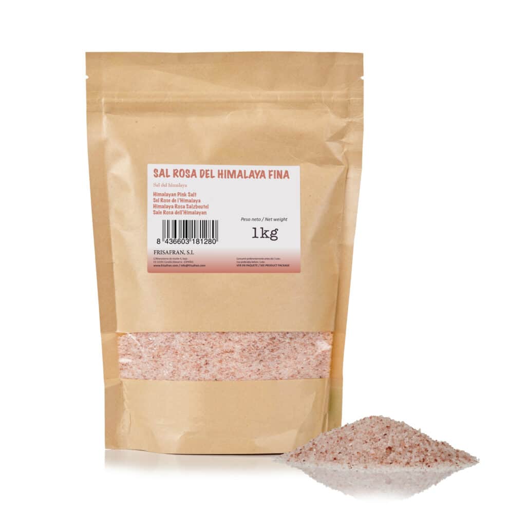 Sal Rosa Del Himalaya Fina - Calidad Y Sabor | Frisafran 1 Kg_0