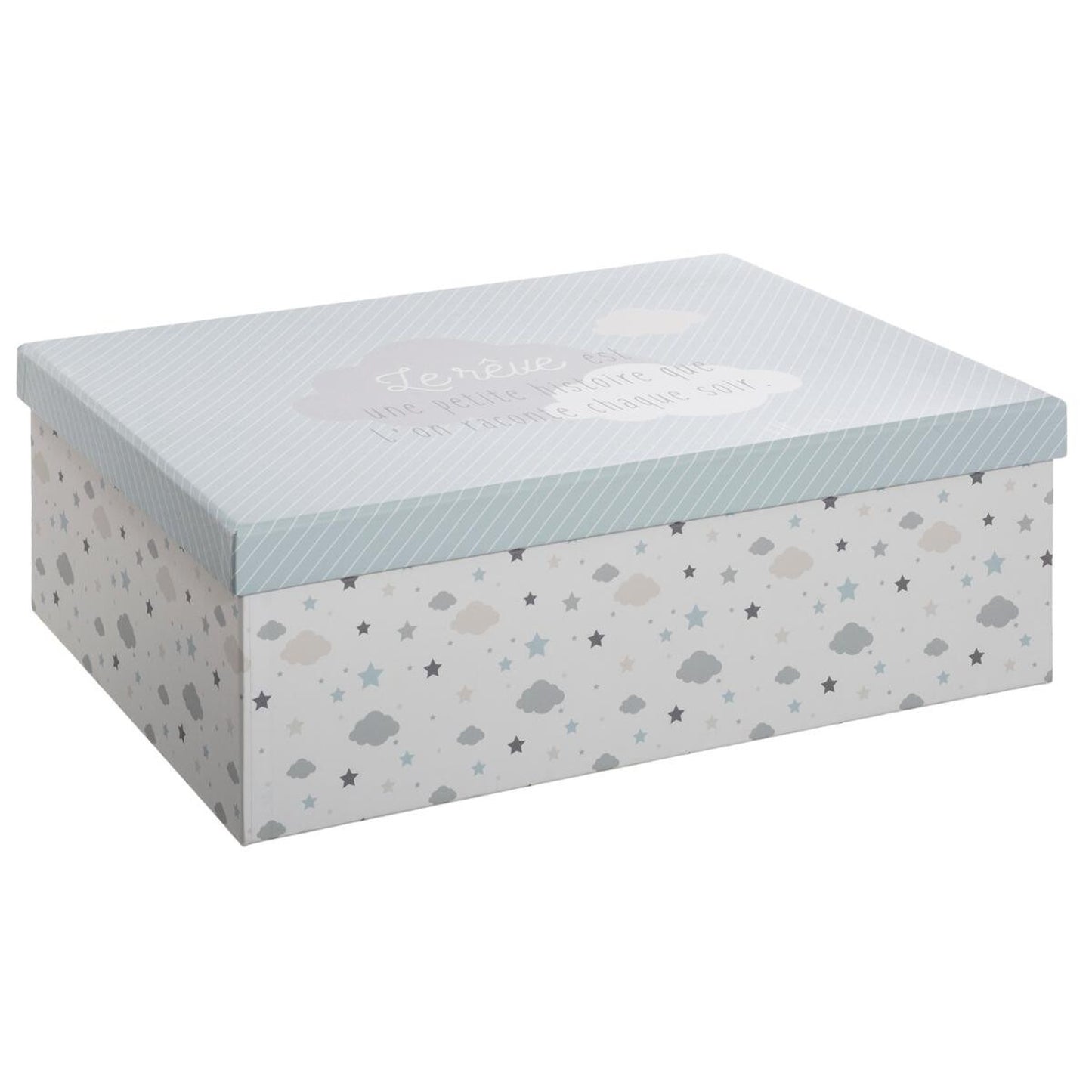 Juego De 3 Cajas De Almacenaje Blancas Y Grises_1