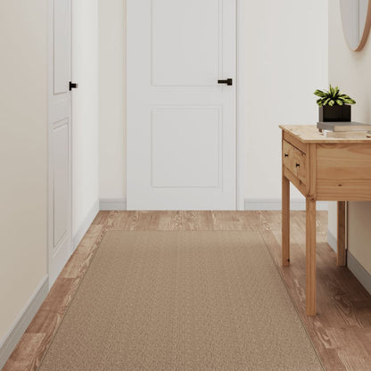 Alfombra De Pasillo Con Aspecto De Sisal Color Arena 80x400 Cm / Vetonek_5