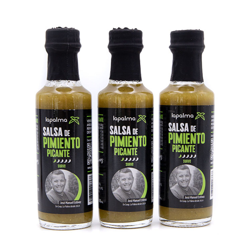 Salsa Picante De Pimiento Verde 3-pack Granada La Palma_3