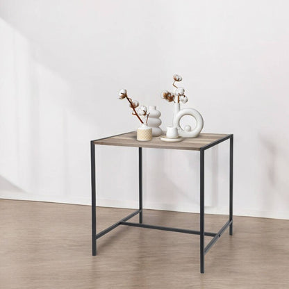 Well Home Mesa Auxiliar De Hierro Y Mdf 49x49,5x49,5cm