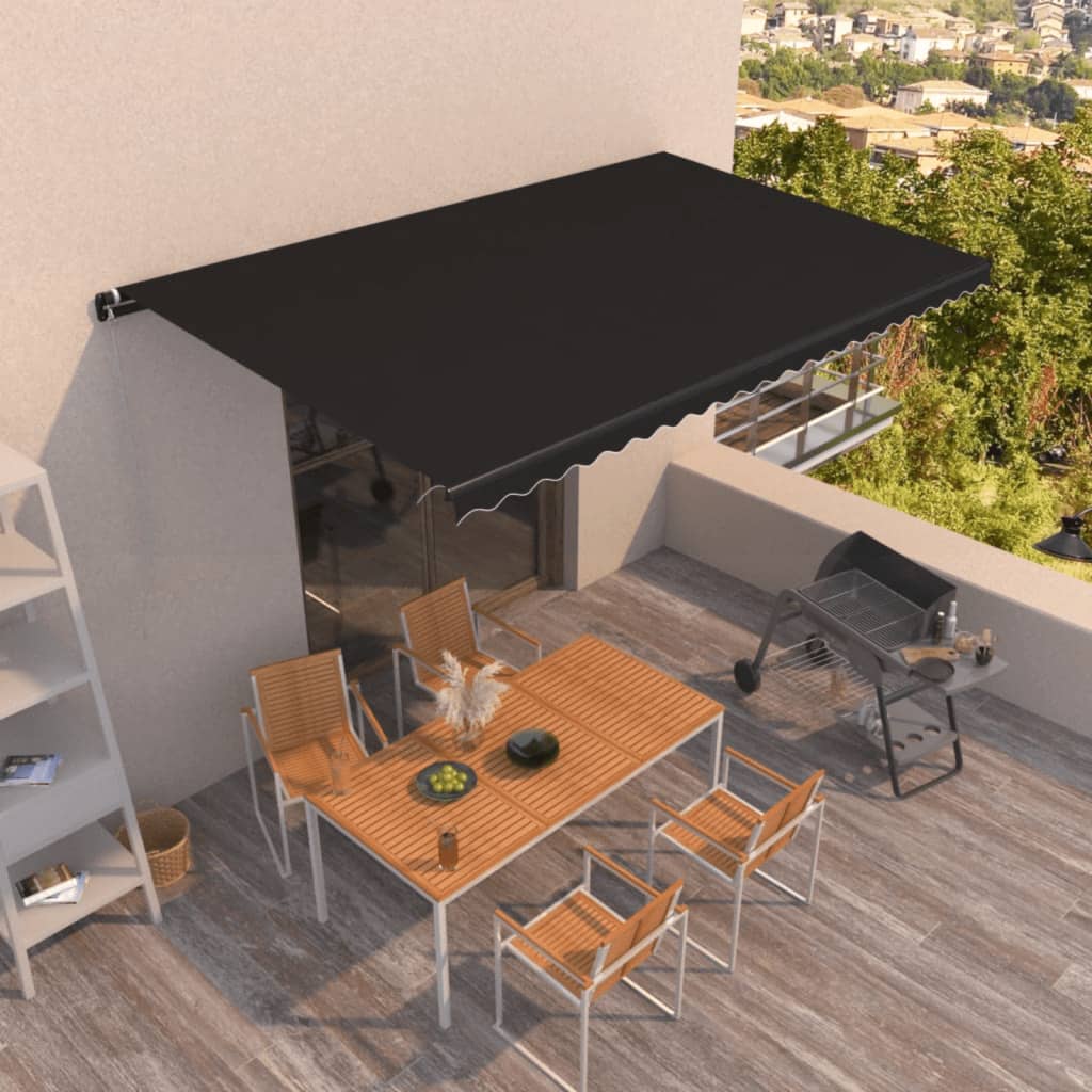 Toldo Retráctil Manual Gris Antracita 500x350 Cm_1