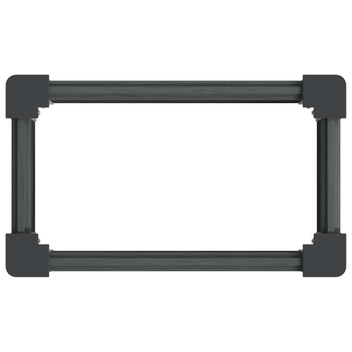 Arriate Elevado Gris 50 X 30 X 36 Cm Wpc Y Aluminio_4
