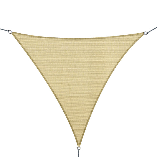 Outsunny Toldo Vela Sombrilla Parasol Triangulo Tejido De Poliester 185 G/m²_0