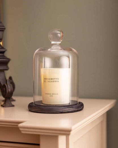 Cerería Mollá 1899 Campana Olfativa De Cristal Y Madera_2