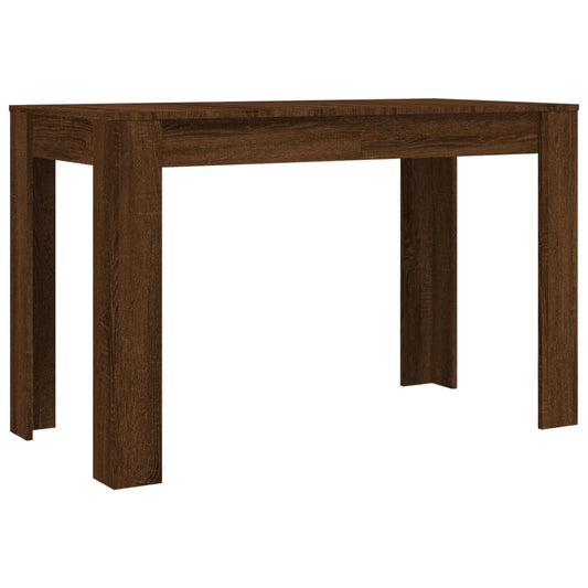 Mesa De Comedor Madera De Ingeniería Marrón Roble 120x60x76 Cm_0