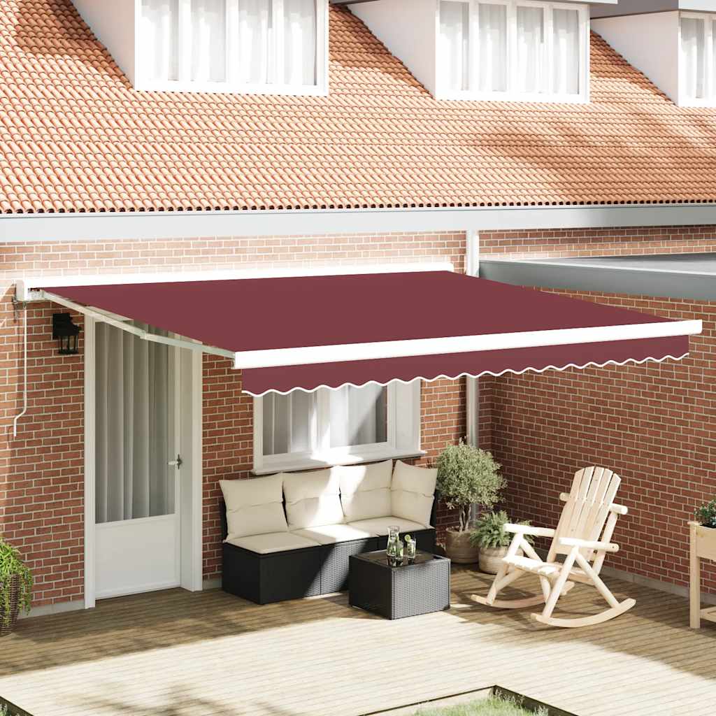 Toldo Retráctil Automático Burdeos 400x300 Cm_1