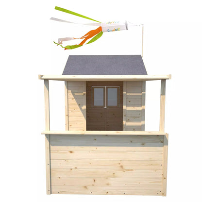 Casita infantil de madera con porche Eugenie Soulet