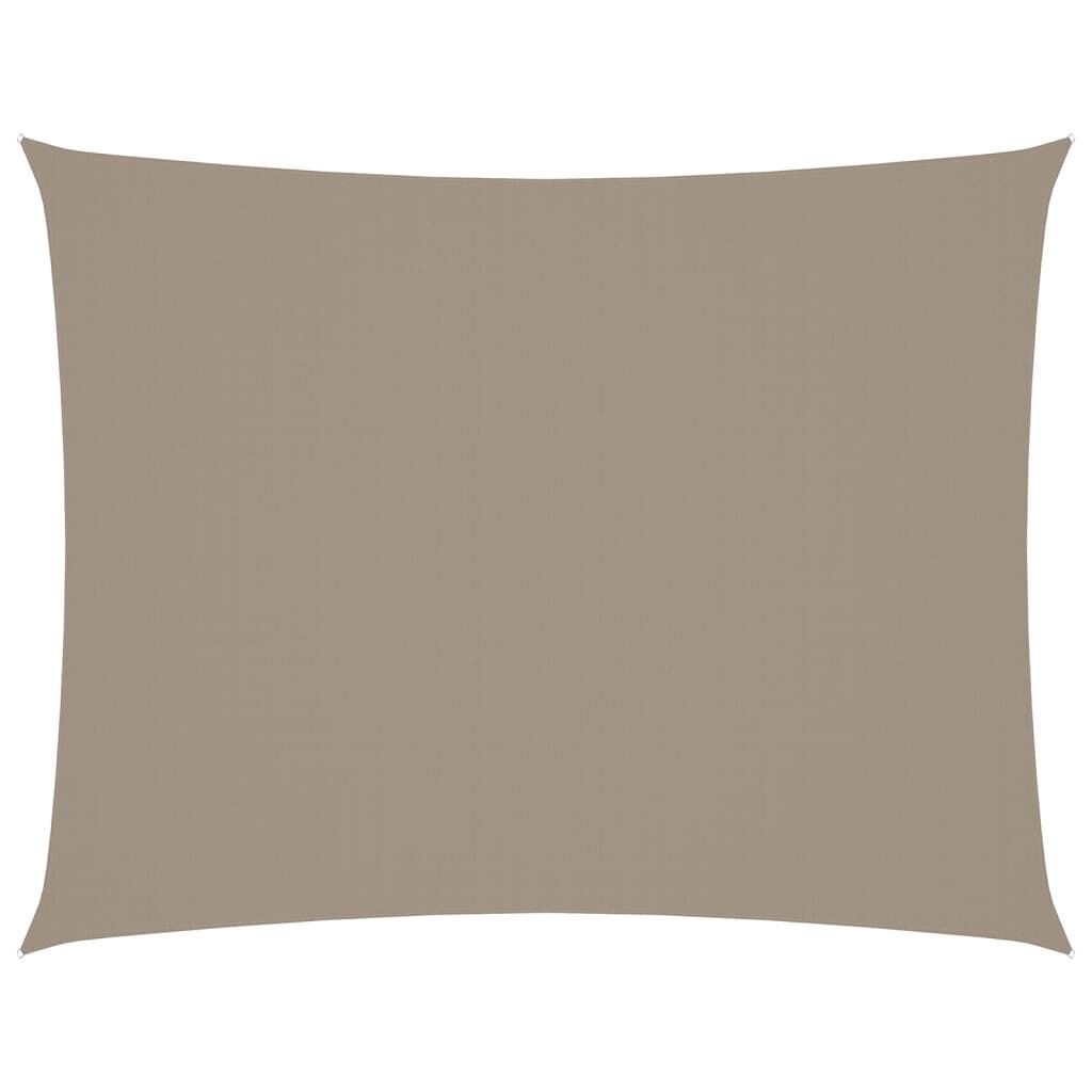 Vidaxl Toldo De Vela Rectangular Tela Oxford Gris Taupe 6x7 M_0
