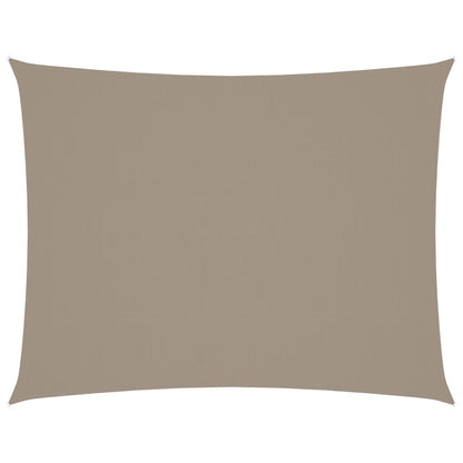 Vidaxl Toldo De Vela Rectangular Tela Oxford Gris Taupe 6x7 M_0