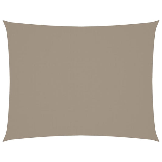 Vidaxl Toldo De Vela Rectangular Tela Oxford Gris Taupe 6x7 M_0
