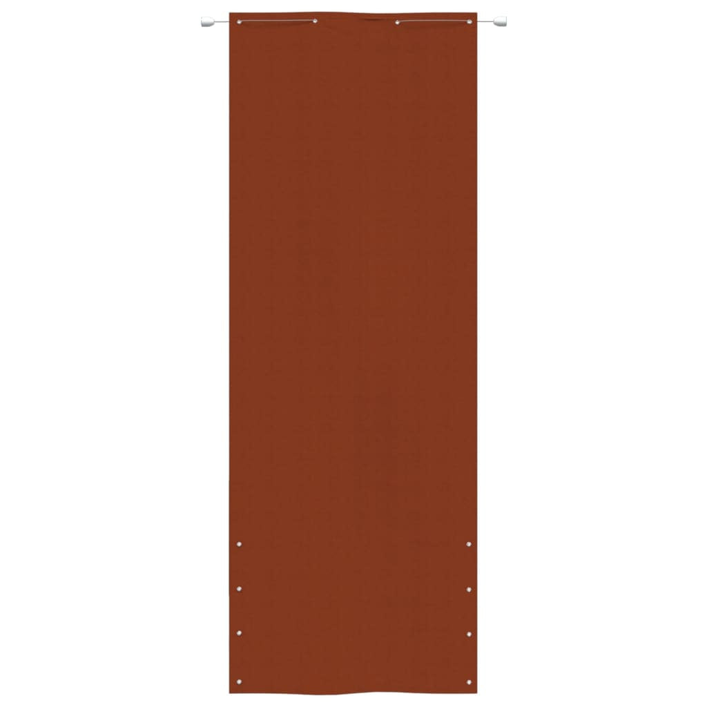 Vidaxl Toldo Pantalla Para Balcón De Tela Oxford Terracota 80x240 Cm_1