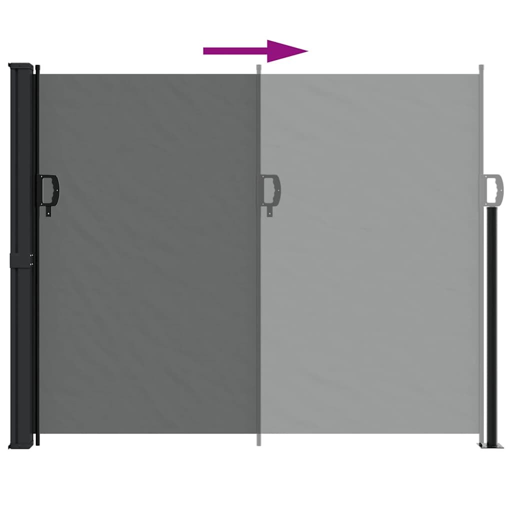 Vidaxl Toldo Lateral Retráctil Gris Antracita 160x500 Cm_4