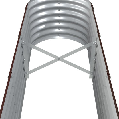 Jardinera Arriate Acero Galvanizado Marrón 260x40x36 Cm_4