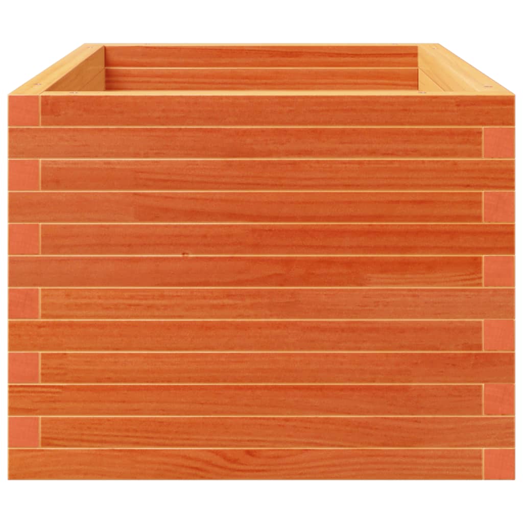 Jardinera Madera Maciza De Pino Marrón Cera 90x60x49,5 Cm_5