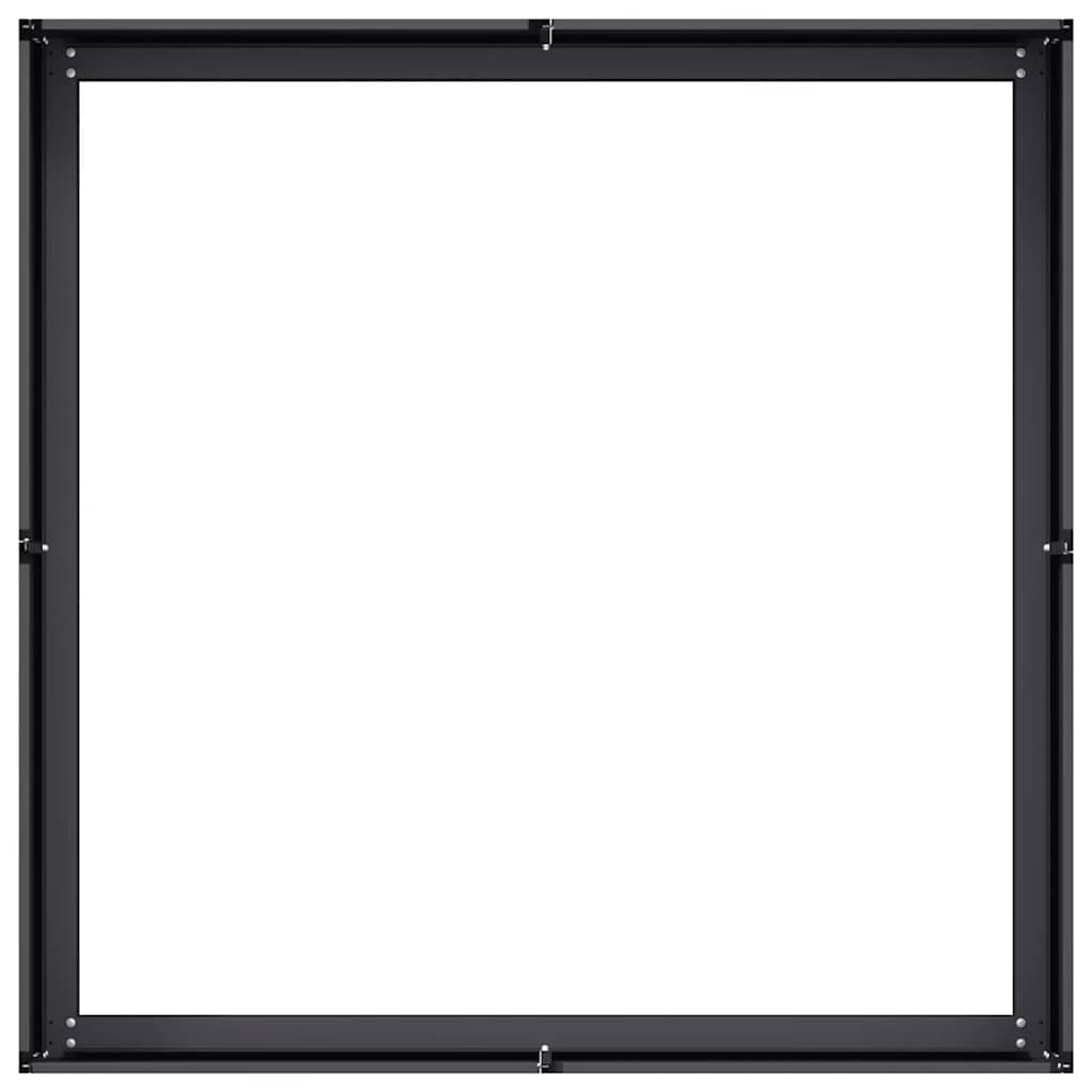 Jardinera Acero Negro 100x100x30 Cm_4