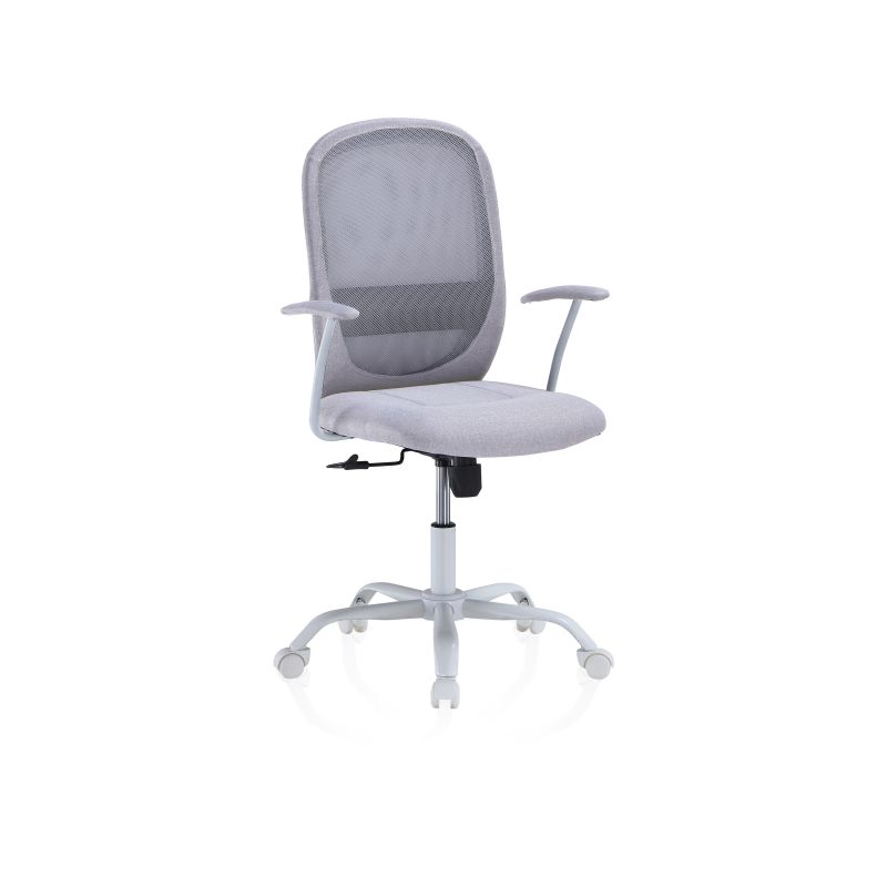 Silla De Oficina Lisa Tex Tejido, Gris, 64 X 98 X 64_0