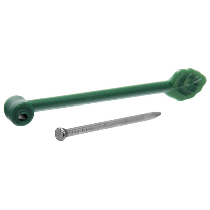 Abrazadera para trepadoras con clavo Biotop 8 ud