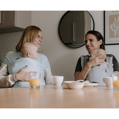 Fular Elástico Portabebé Bambú, Boba Wrap Serenity. Light Blue