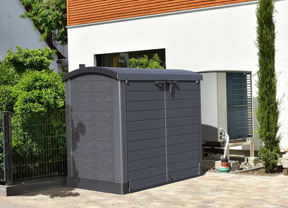 Duramax - Arcón Cubre Cubos Exterior - 1200 L - Pvc - Color Gris Antracita -  -_4