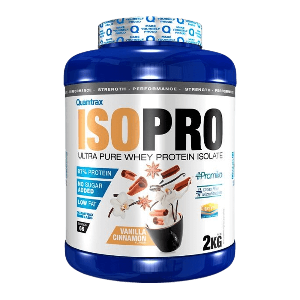 Isopro Cfm - 2kg - Vainilla Con Canela - Proteína De Aislado De Suero Isolate - Quamtrax_0