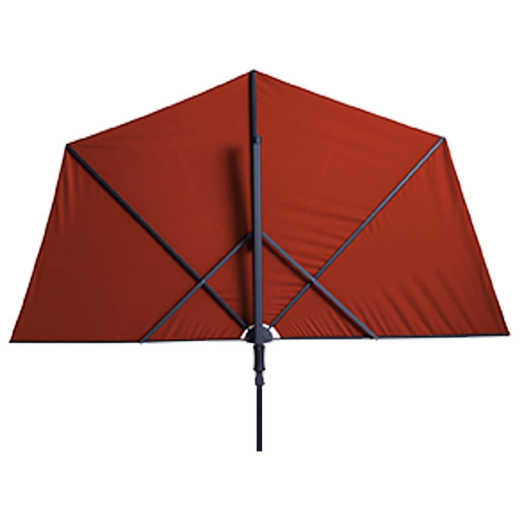 Madison Sombrilla Para Balcón Sun Wave 270x150 Cm Rojo Ladrillo_3